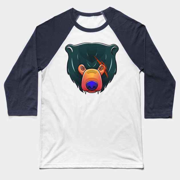 SUN BEAR Baseball T-Shirt by RahmanDG